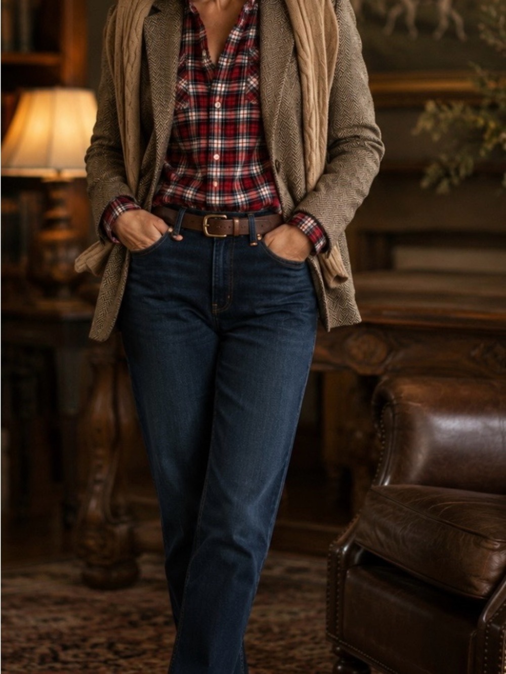 Ralph Lauren Red Plaid Button-Down Shirt